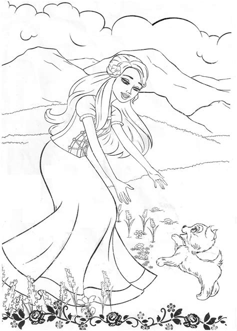 barbie coloring pages printable