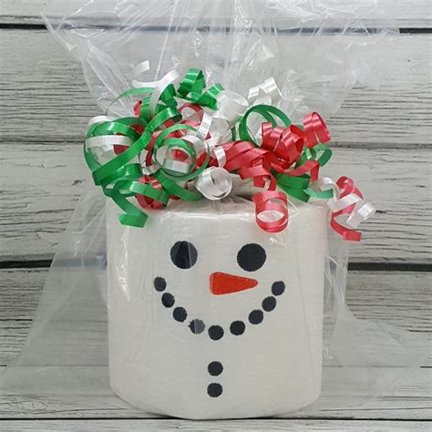 snowman embroidered toilet paper christmas gifts decorations etsy