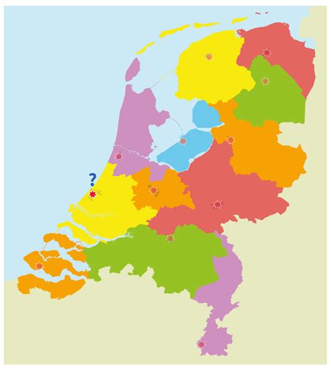 topografie groep  nederland de provincies hoofdsteden