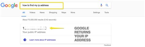 find  ip address  google starting smart