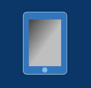 blue ipad  box clip art  clkercom vector clip art  royalty  public domain