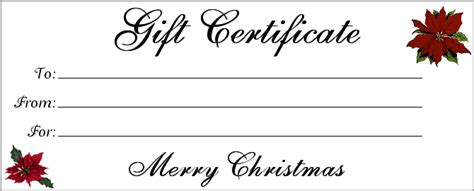 printable christmas gift certificates templatekitty baby love