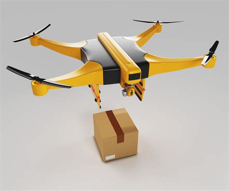 artstation package delivery drone  model resources
