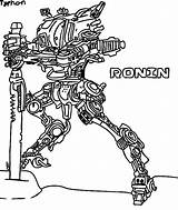 Titanfall Ronin Template sketch template