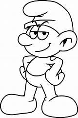 Smurf Coloring Pages Hefty Smurfs Invader Wecoloringpage Printable Color Smurfette Getcolorings Print Cartoon sketch template