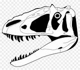 Dinosaur Skull Skeleton Head Clipart Coloring Drawing Rex Pages Printable Dinosaurs Bones Skeletal Yutyrannus Colouring Hartman Coloring4free Skeletons Jpeg Cliparts sketch template