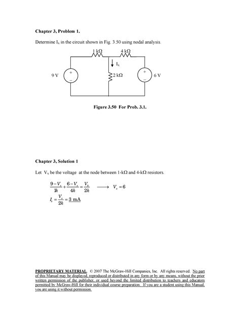 solution manual fundamentals  electric circuits  edition chapter