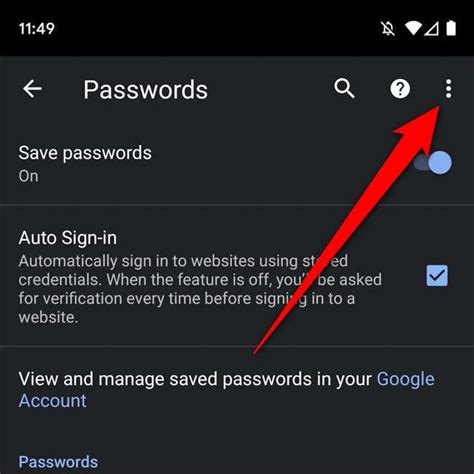 opgeslagen wachtwoorden bekijken  chrome voor android thefastcode