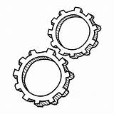 Cog Drawn Hand Wheel Icon Drawing Transparent Svg Vexels Clipartmag Gear Vector sketch template