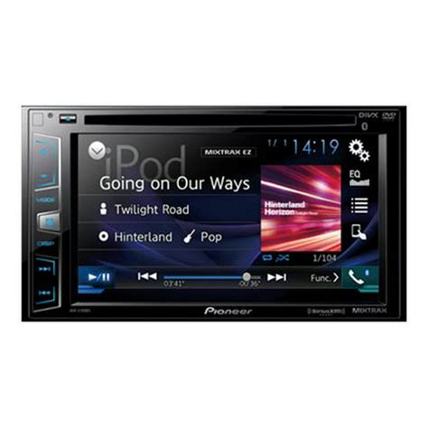 pioneer avh xbs dvd receiver display  touch screen  dash unit double din