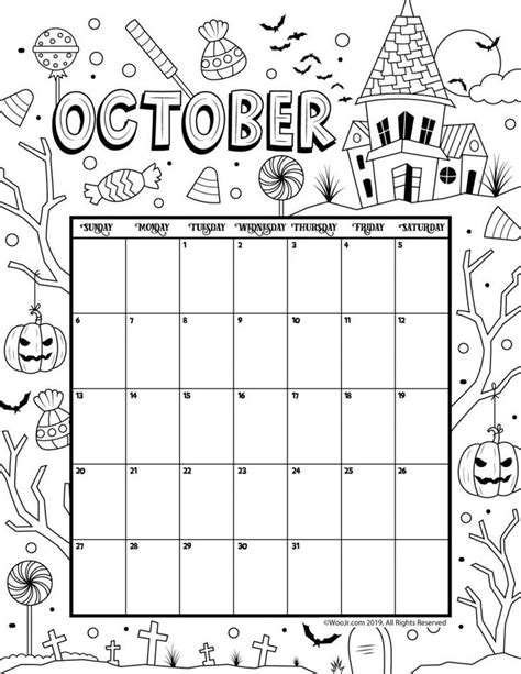 halloween october coloring pages coloring pages