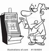 Slot Machine Casino Clipart Coloring Illustration Pages Slots Royalty Illustrationsof Machines Toonaday Rf Color sketch template