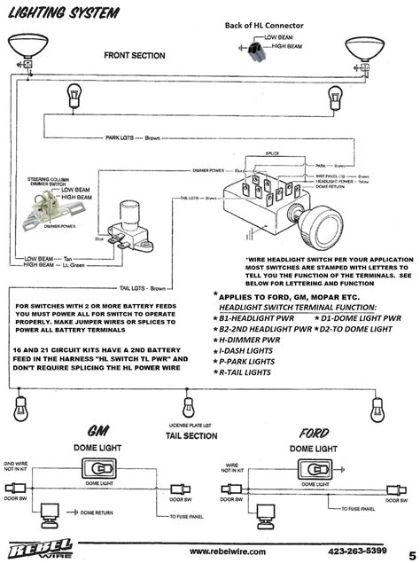 universal headlight switch wiring diagram collection wiring collection