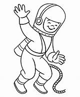 Astronaut Coloring Pages Kids Color Print sketch template