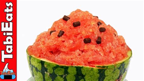 watermelon shaved ice kakigori recipe youtube
