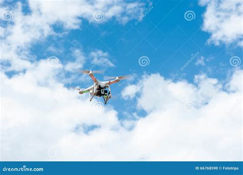 camera white drone hovering stock photo image  float small