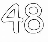 48 Number Coloring Pages Printable Johnson Jimmie Printablee Via Related sketch template