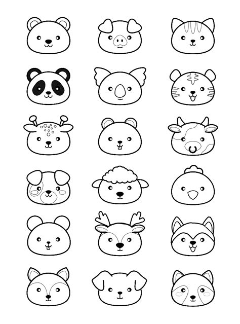 kawaii coloring pages  adults page