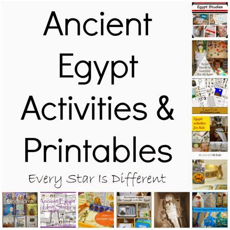 ancient egypt printables activities klp linky  star
