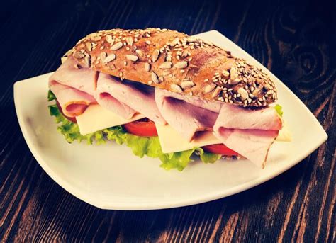 premium photo ham sandwich