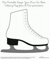 Coloring Ice Skating Pages Skate Popular sketch template