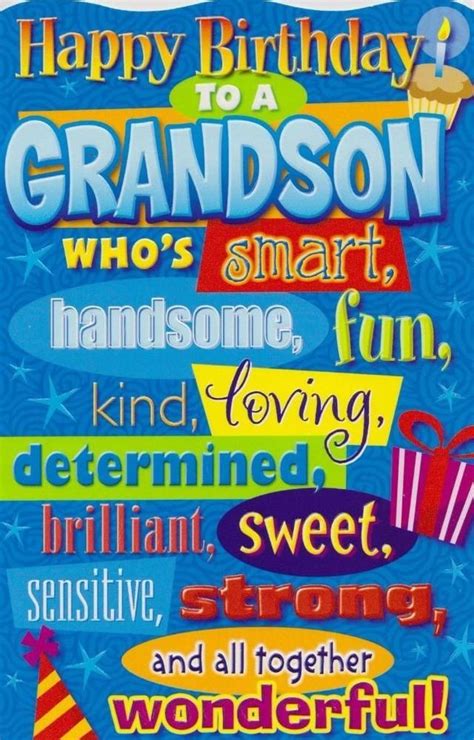 happy  birthday grandson happy  birthday grandson card baby