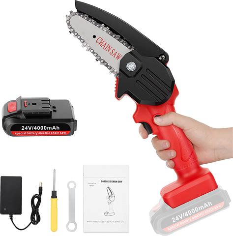 mini chainsaw cordless  battery powered   electric power chain  handheld small