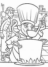 Ratatouille Coloring Pages Chef Printable Skinner Library Linguini Getdrawings Coloringlibrary sketch template