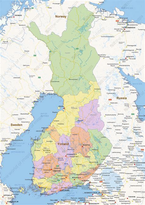 detailed political map  finland ezilon maps winder folks winder folks gambaran