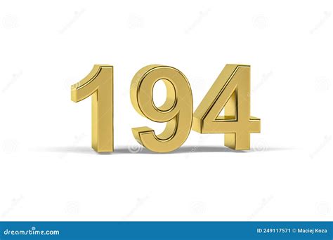 golden  number  year  isolated  white background stock illustration illustration