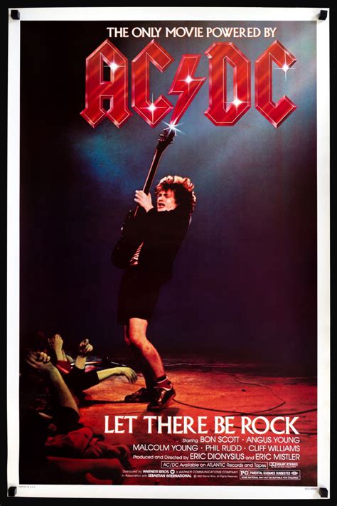 ac dc let there be rock 1980 original one sheet movie poster