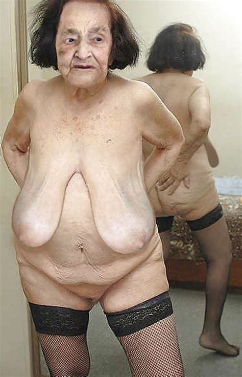 very old saggy granny