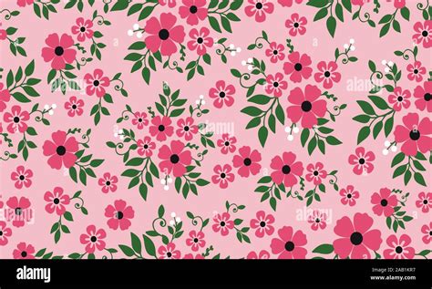artwork  pink flower wallpaper  floral pattern background stock