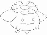 Pokemon Pages Coloring Skiploom Aipom sketch template