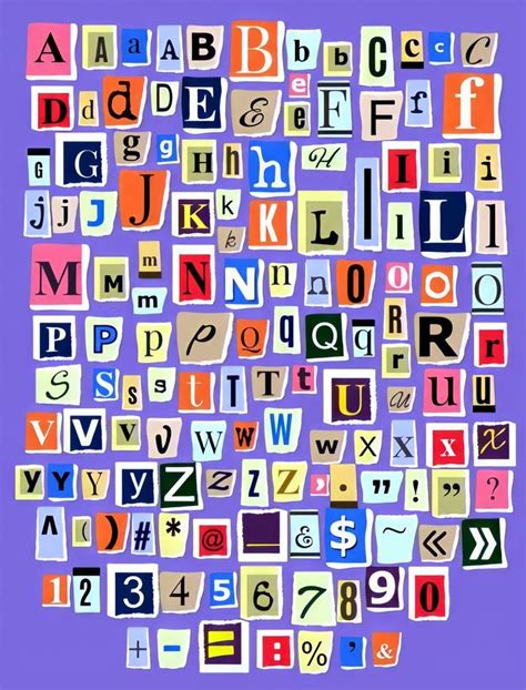 indie letters letter collage magazine collage art collage wall