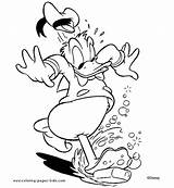 Coloring Pages Disney Donald Duck Daisy Color Kids Printable Cartoon Book Sheets Found Print Magic sketch template