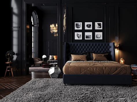 black bedroom designs