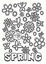 Coloring Spring Pages Printable Flowers Seasons Kids Flower Adults Sheets Many Color Print Cards Printables Library Clipart Sheet First Deck sketch template