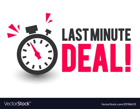 minute deal icon  clock royalty  vector image