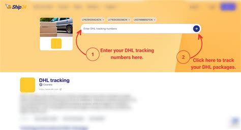 dhl tracking track dhl parcel shipment delivery ship
