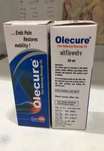 olecure oil  arthritics packaging type bottle  rs bottle