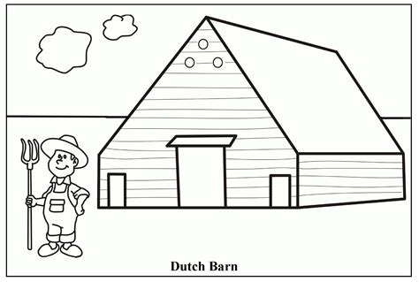 barn printable coloring pages coloring home