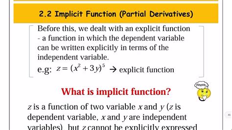 part  partial derivatives implicit function youtube