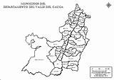 Cauca Mapa Departamento Municipios Mapas Nombres sketch template