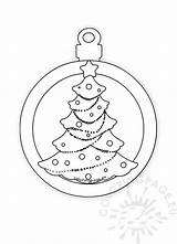 Bauble sketch template