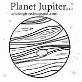 Jupiter Coloring Planet Drawing Pages Printable Kids Solar System Color Space Paintingvalley Education Getcolorings sketch template