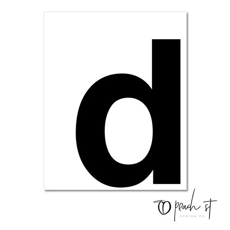 lowercase letter  typography print printable monogram etsy espana