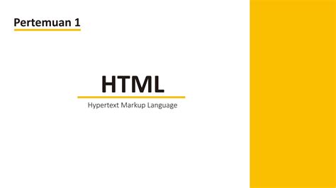 mengenal   html