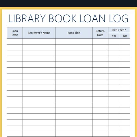library book loan log   teachers
