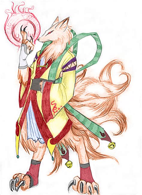 tailed fox human form  lordserion  deviantart